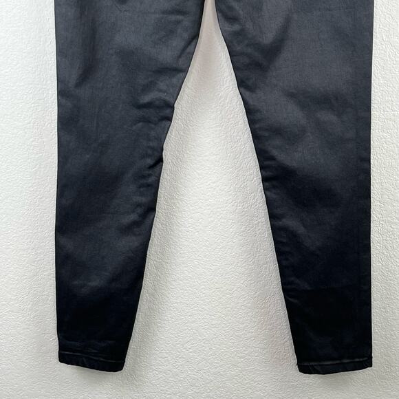 I.N.C International Concepts Black Wash Mid Rise Coated Skinny Jeans 12/31 NWT - Picture 10 of 16